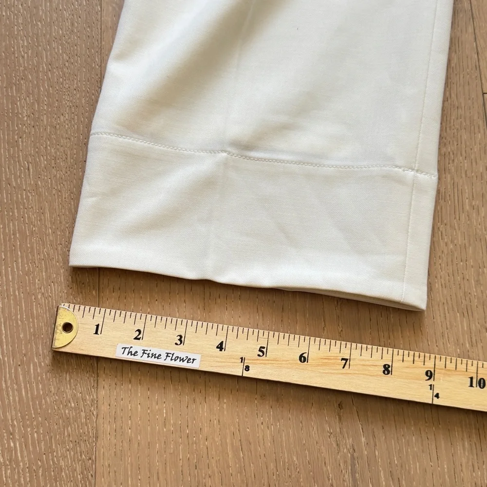 Club Monaco Enamel Ring ButterCream Cropped Women's Pants - Picture 9 of 9